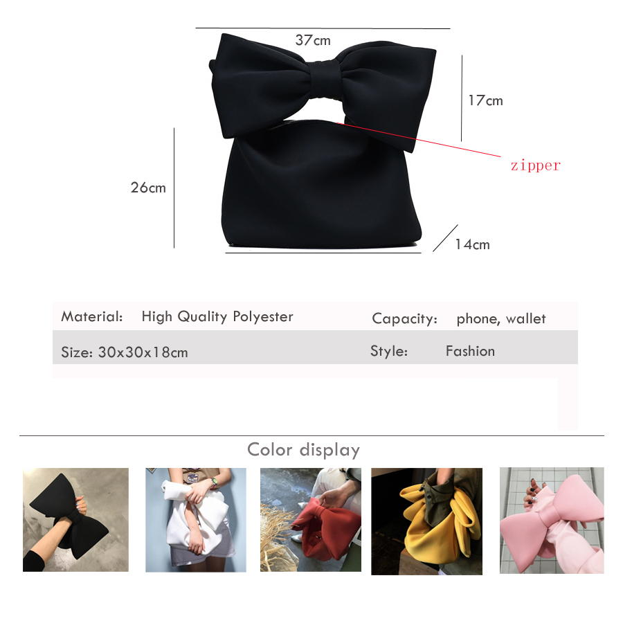 Women's Elegant Bow Shaped Clutch