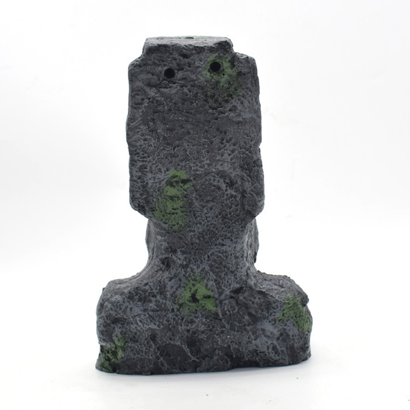 Easter Island Statue Aquarium Decor