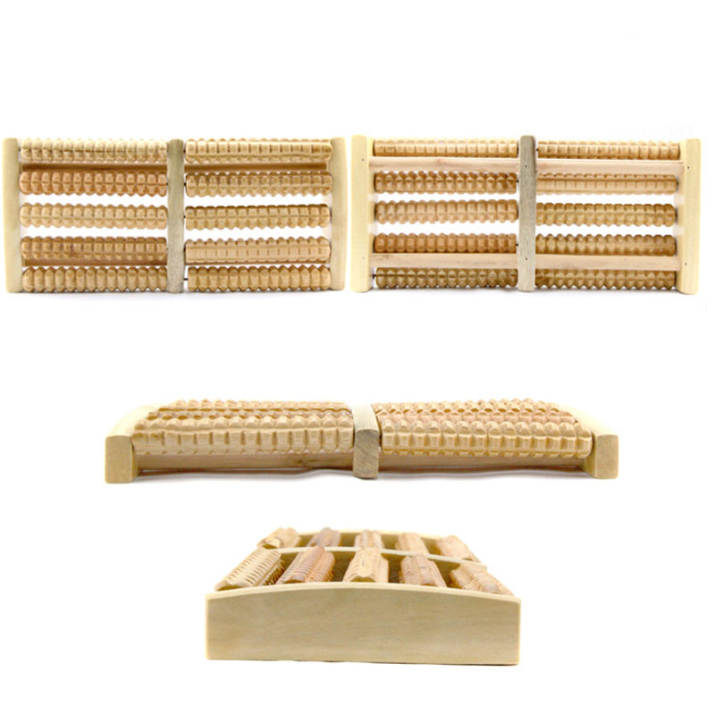 Wooden Foot Roller Massager