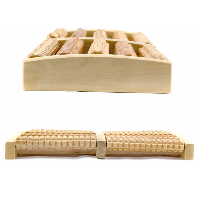 Wooden Foot Roller Massager